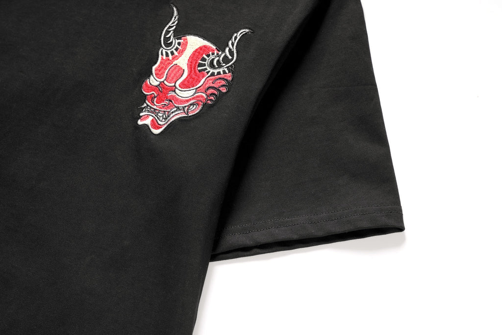 KH772 Red Oni Embroidered Tee