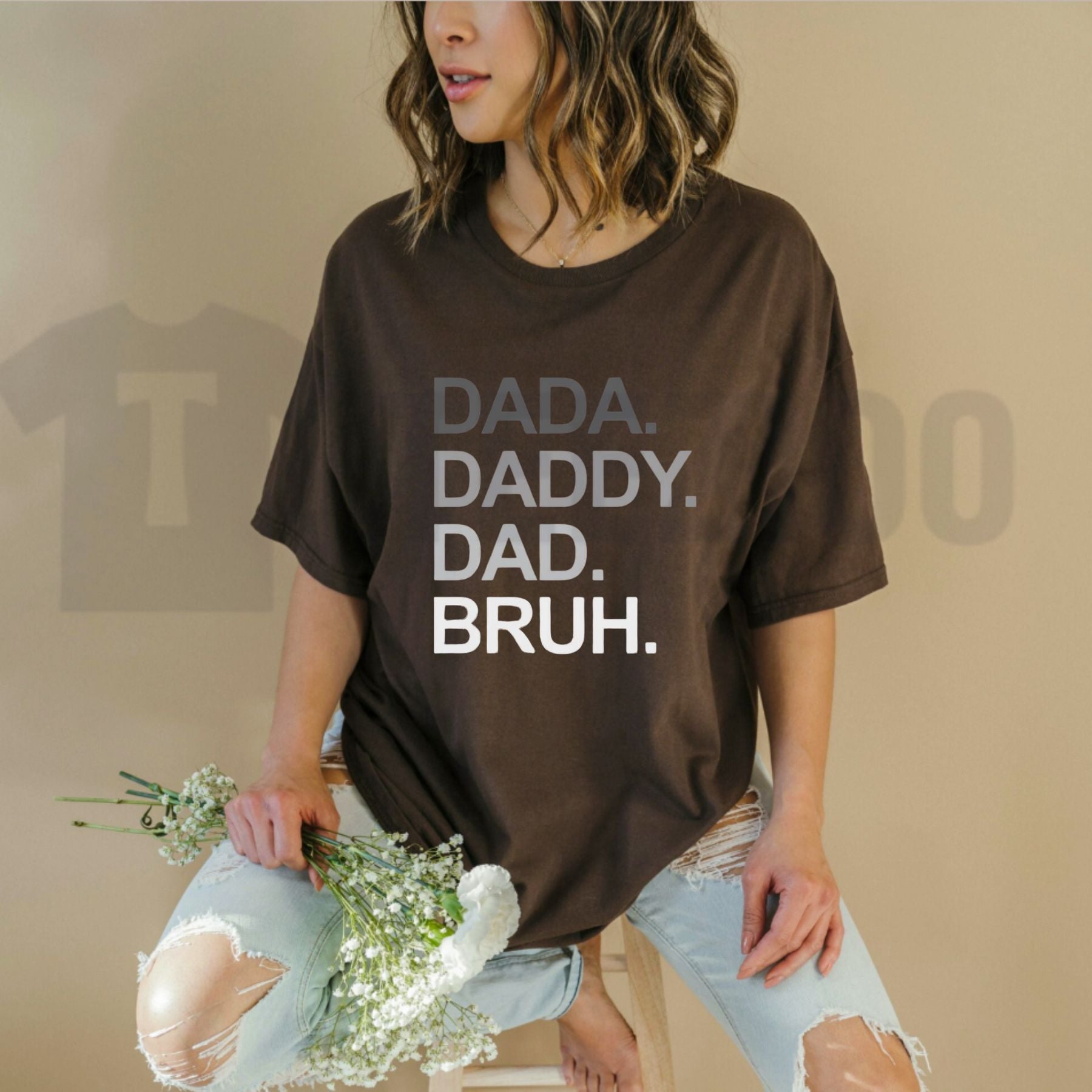 Dada Daddy Dad Bruh Golf T-Shirt – Funny Father’s Day Gift for Men, Sarcastic Golfer Husband Graphic Tee
