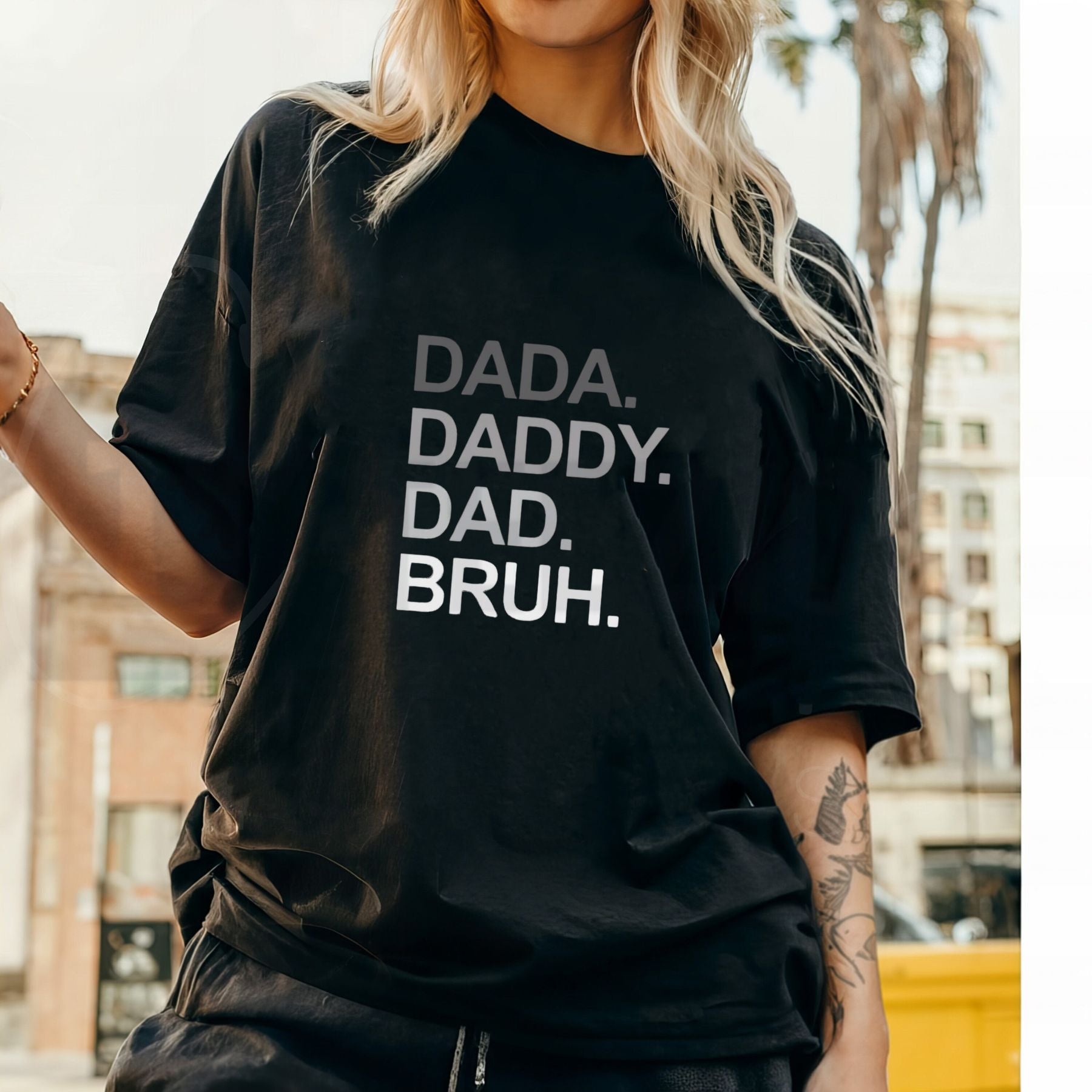 Dada Daddy Dad Bruh Golf T-Shirt – Funny Father’s Day Gift for Men, Sarcastic Golfer Husband Graphic Tee