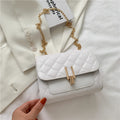 Decent Black Luxury Crossbody Bags For Women And Girls Designer Small Messenger Shoulder Bag For Women Women's Fashionable And Versatile Diamond Lattice Chain Crossbody Bag