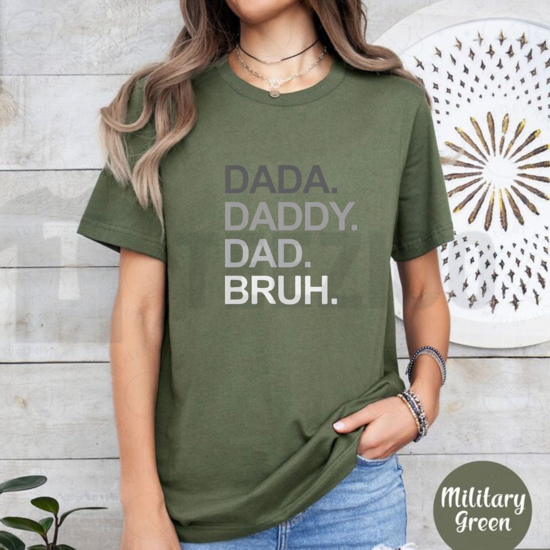 Dada Daddy Dad Bruh Golf T-Shirt – Funny Father’s Day Gift for Men, Sarcastic Golfer Husband Graphic Tee