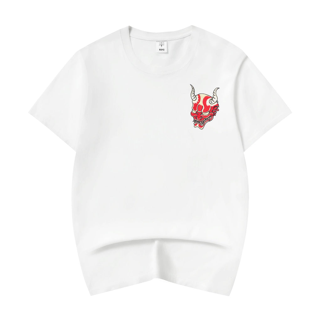 KH772 Red Oni Embroidered Tee
