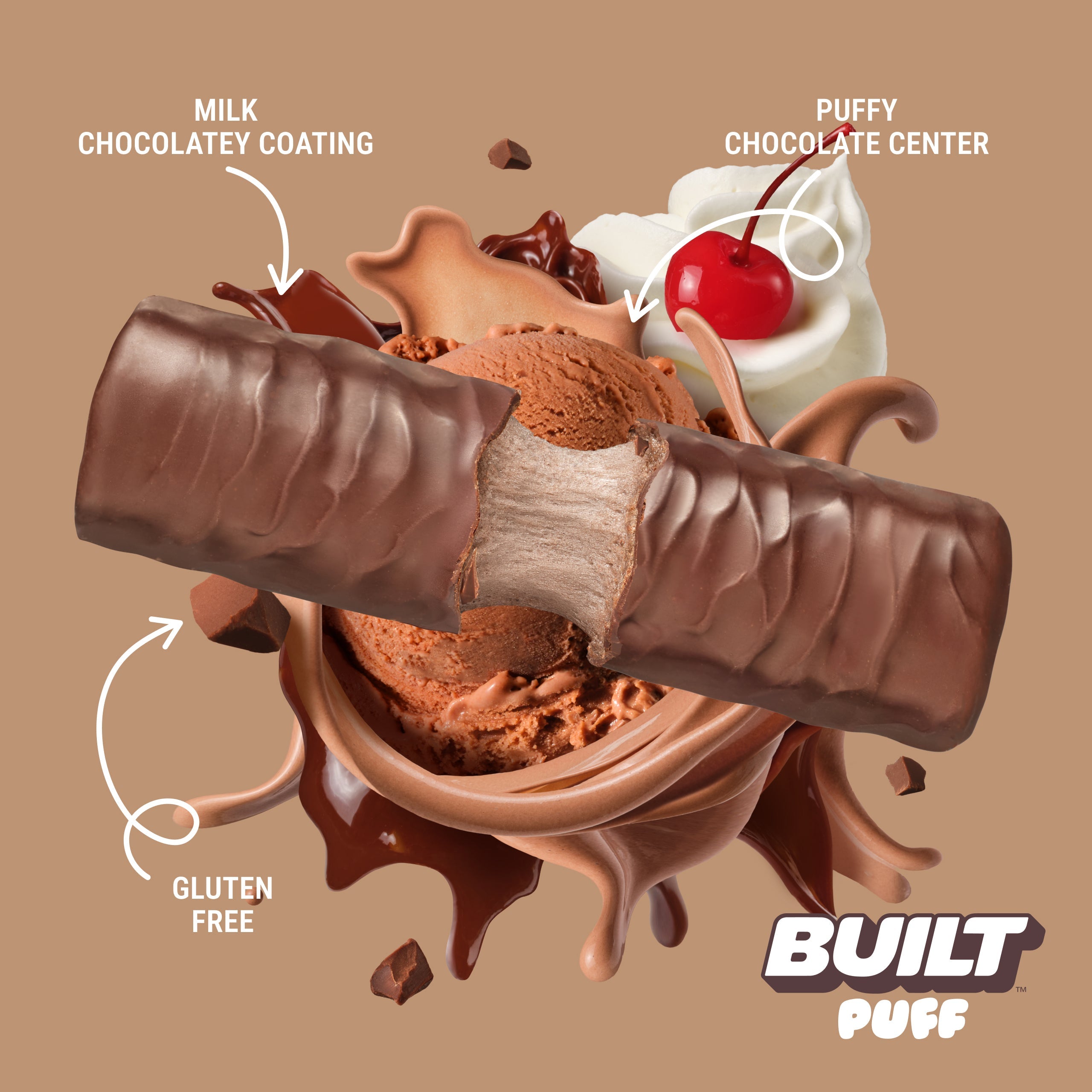Chocolate Milkshake Puff