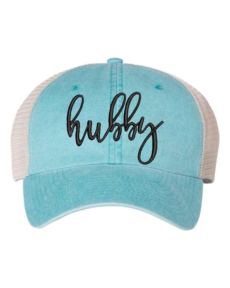 Embroidered Wifey/Hubby Trucker Hat – Anniversary Gift Cap