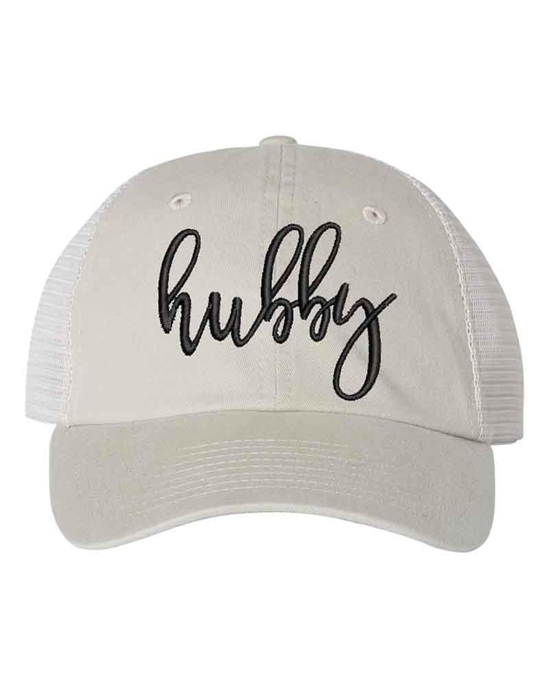 Embroidered Wifey/Hubby Trucker Hat – Anniversary Gift Cap