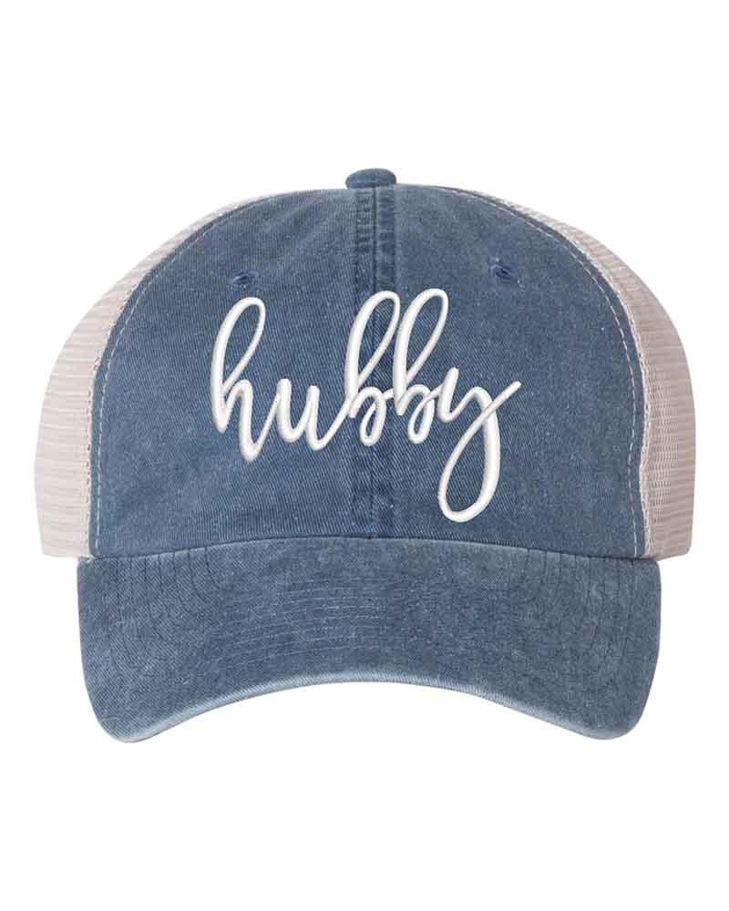 Embroidered Wifey/Hubby Trucker Hat – Anniversary Gift Cap