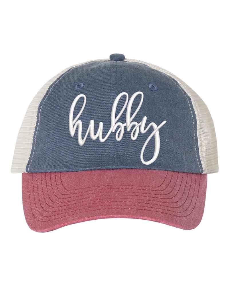 Embroidered Wifey/Hubby Trucker Hat – Anniversary Gift Cap