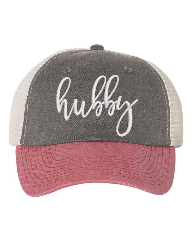 Embroidered Wifey/Hubby Trucker Hat – Anniversary Gift Cap