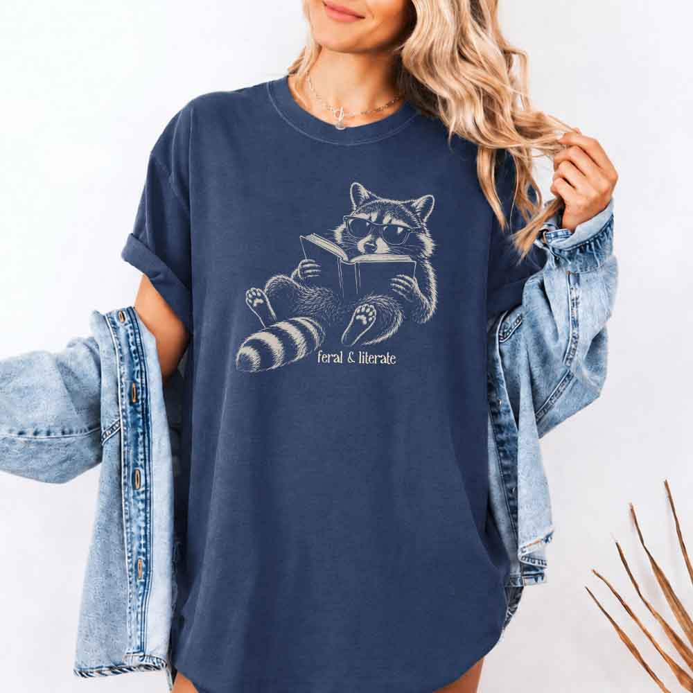 Feral & Literate Comfort Colors - Book Lover Tee