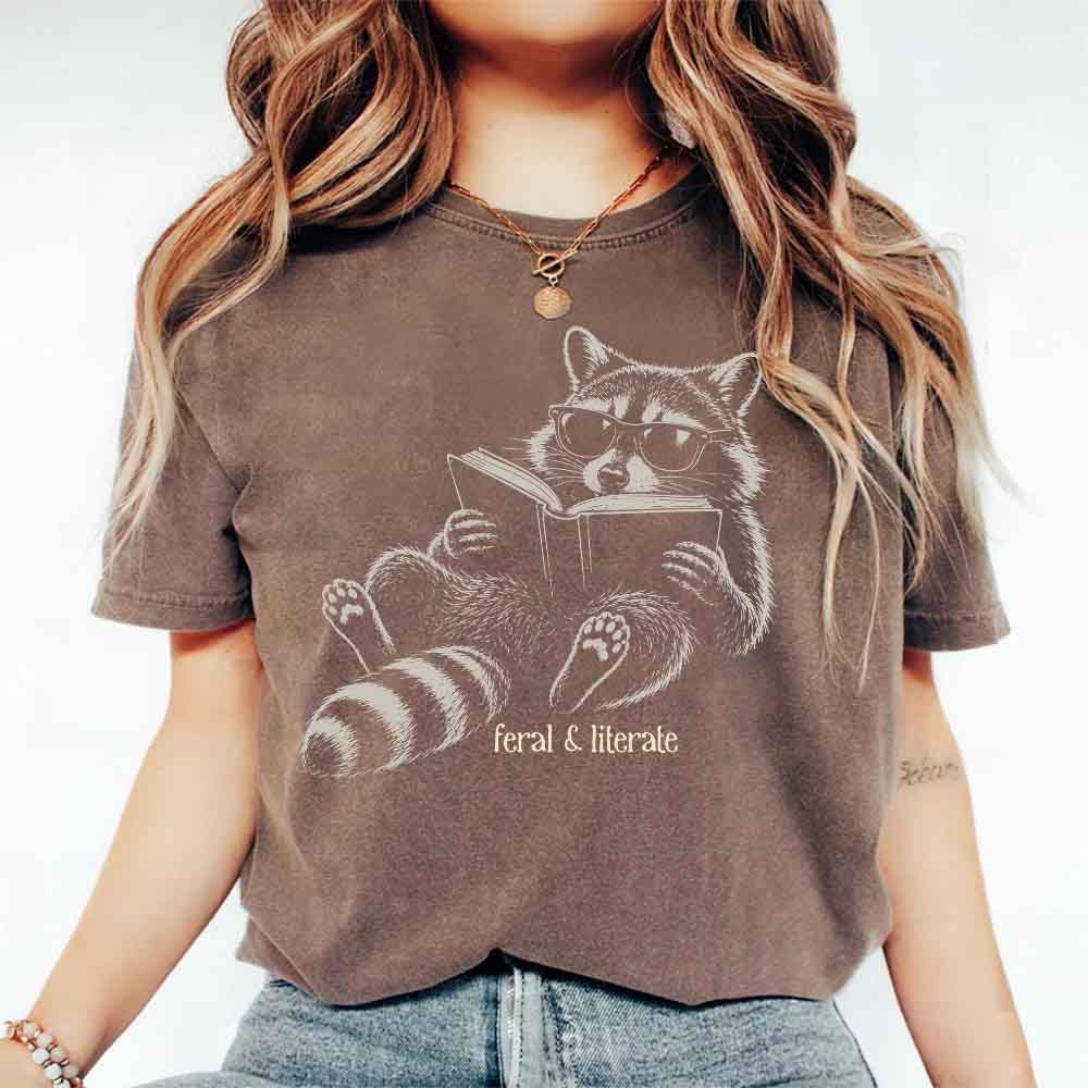 Feral & Literate Comfort Colors - Book Lover Tee