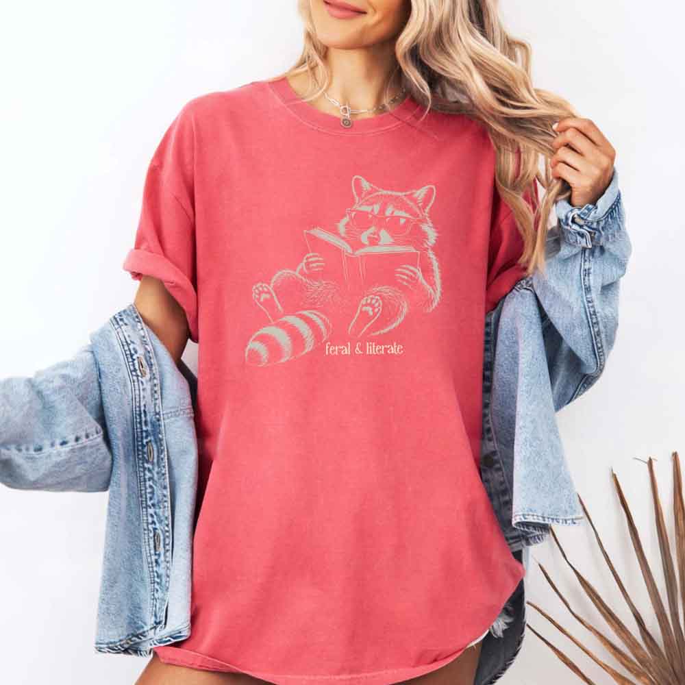 Feral & Literate Comfort Colors - Book Lover Tee