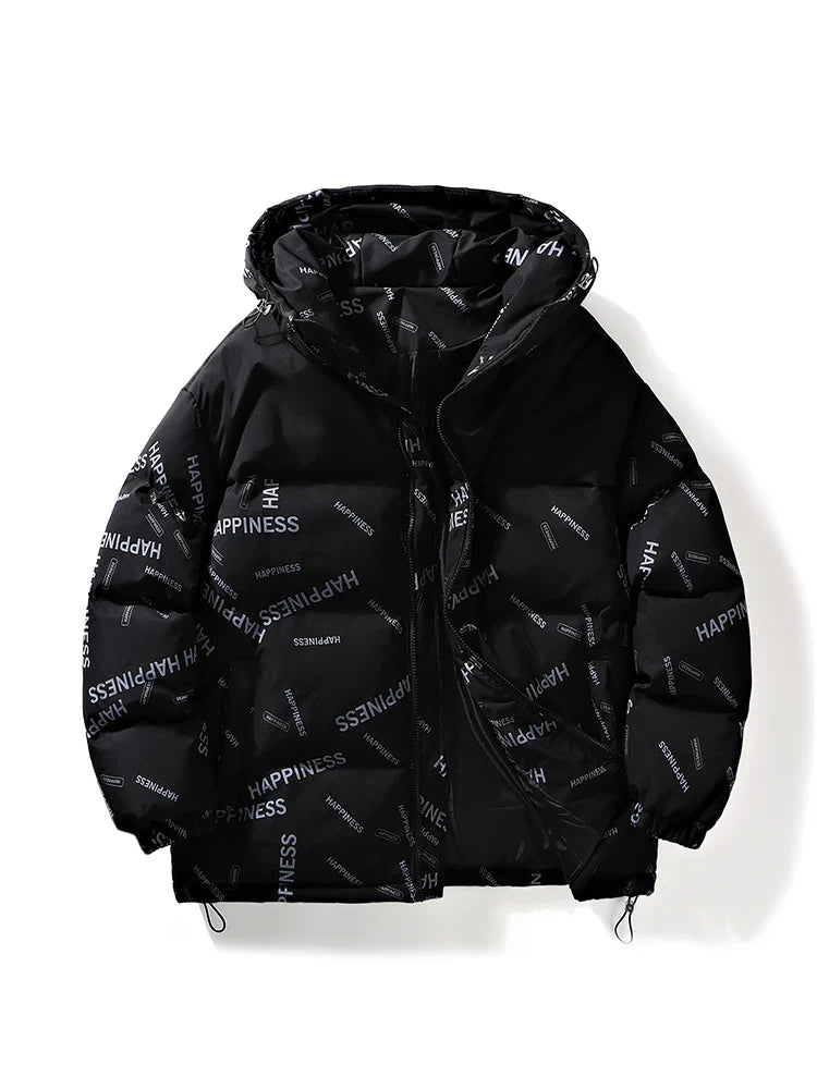 Men Winter Parka – Thick Warm Cotton-Padded Hooded Coat