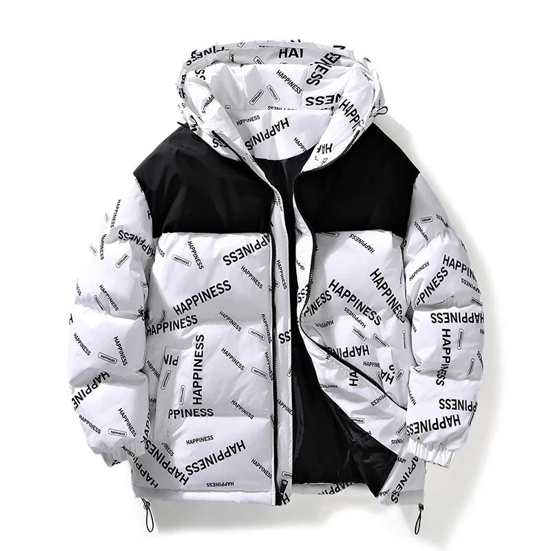 Men Winter Parka – Thick Warm Cotton-Padded Hooded Coat