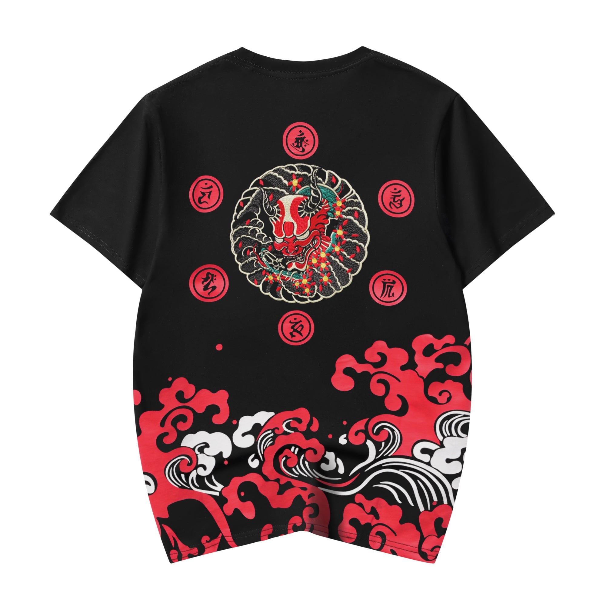 KH772 Red Oni Embroidered Tee