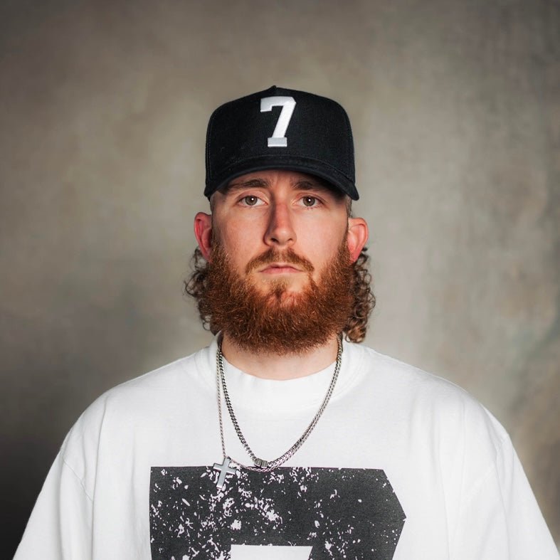 [PRE-ORDER - SHIPS BEGINNING OF AUGUST] ‘7’ Premium SnapBack - Black/White