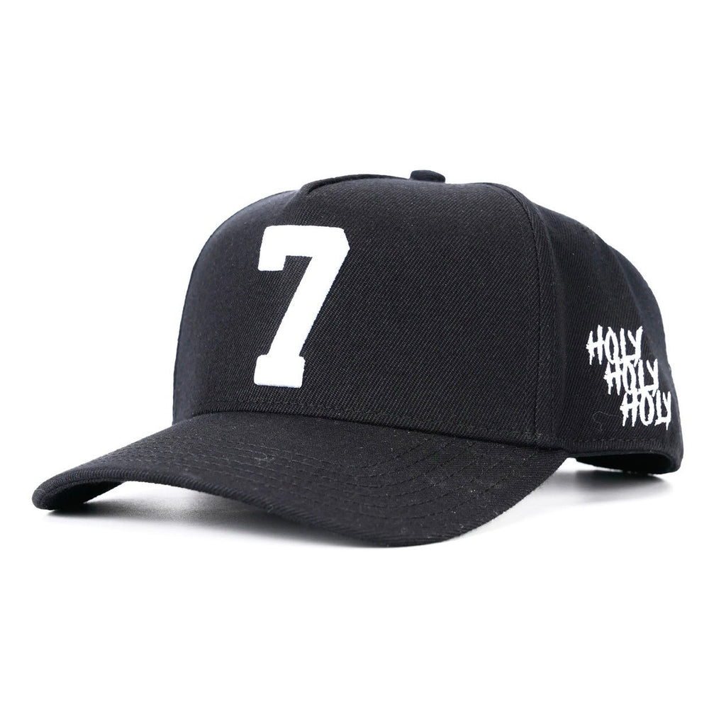 [PRE-ORDER - SHIPS BEGINNING OF AUGUST] ‘7’ Premium SnapBack - Black/White